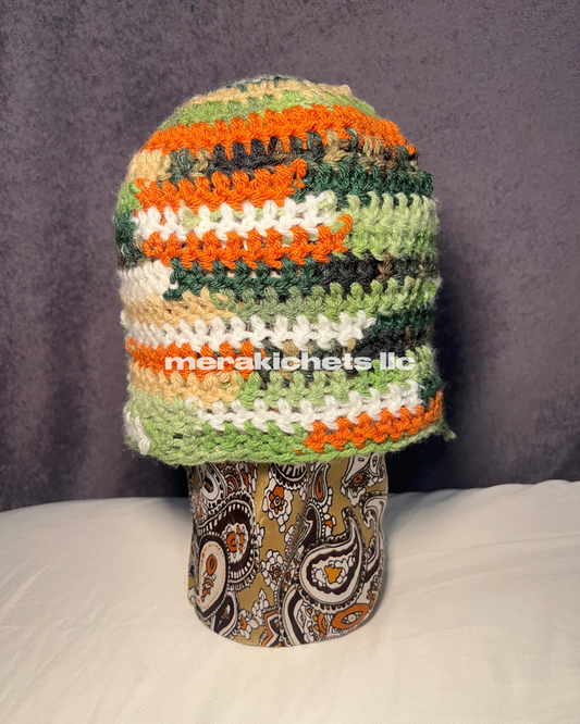 REVERSIBLE SCRAP BEANIE
